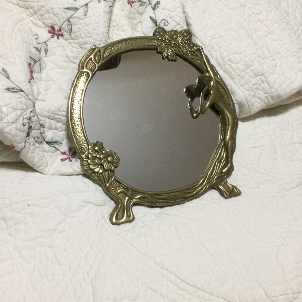 Elegant Gold Floral Mirror SOLD SOLD
